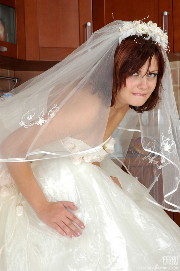 Cheating brides in pantyhose
